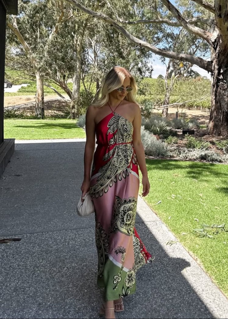 Scanlan Theodore Silk Harrow Print Dress photo 4