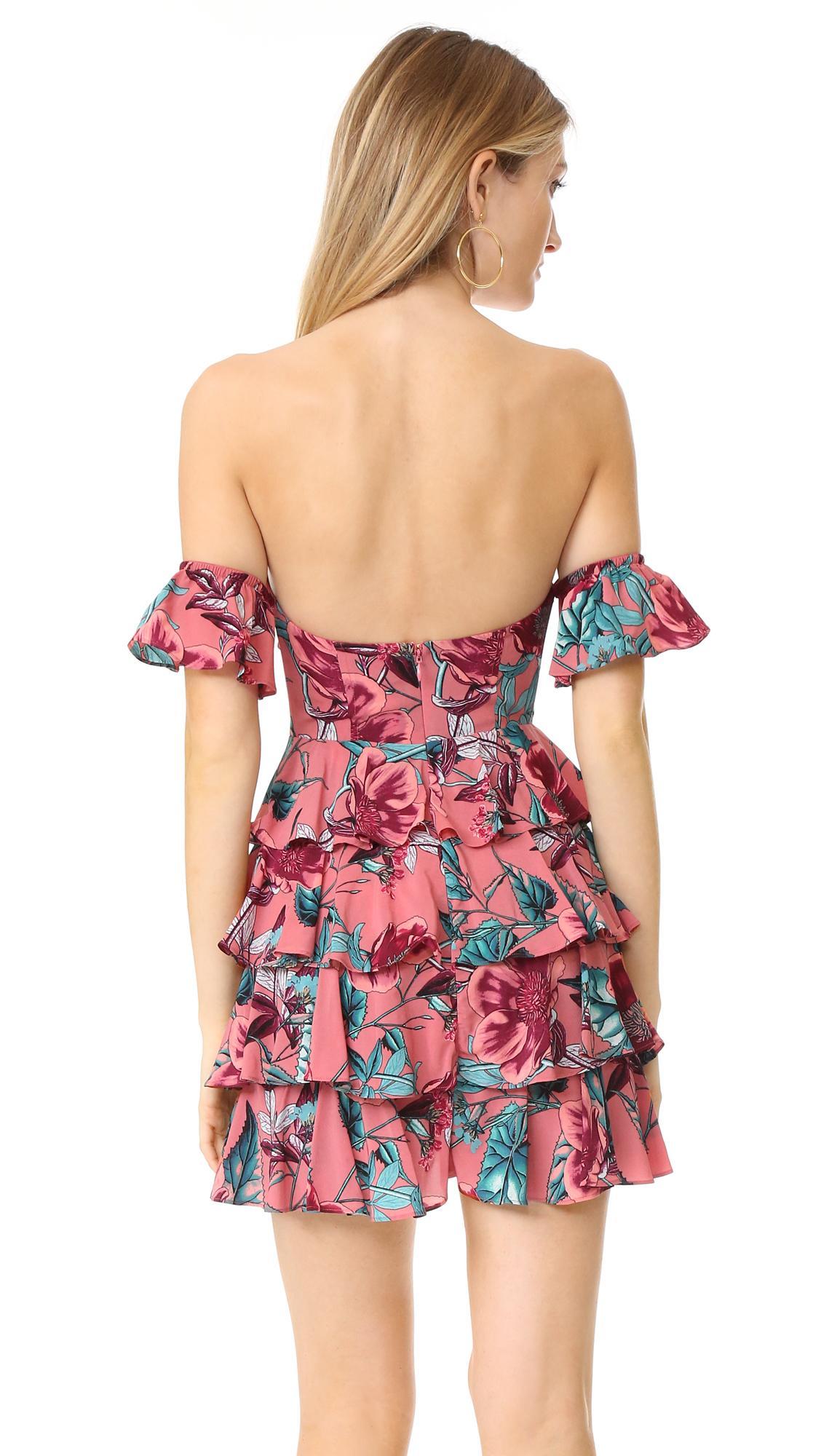 For Love and Lemons Flamenco Floral Mini Dress size 6 XS photo 2