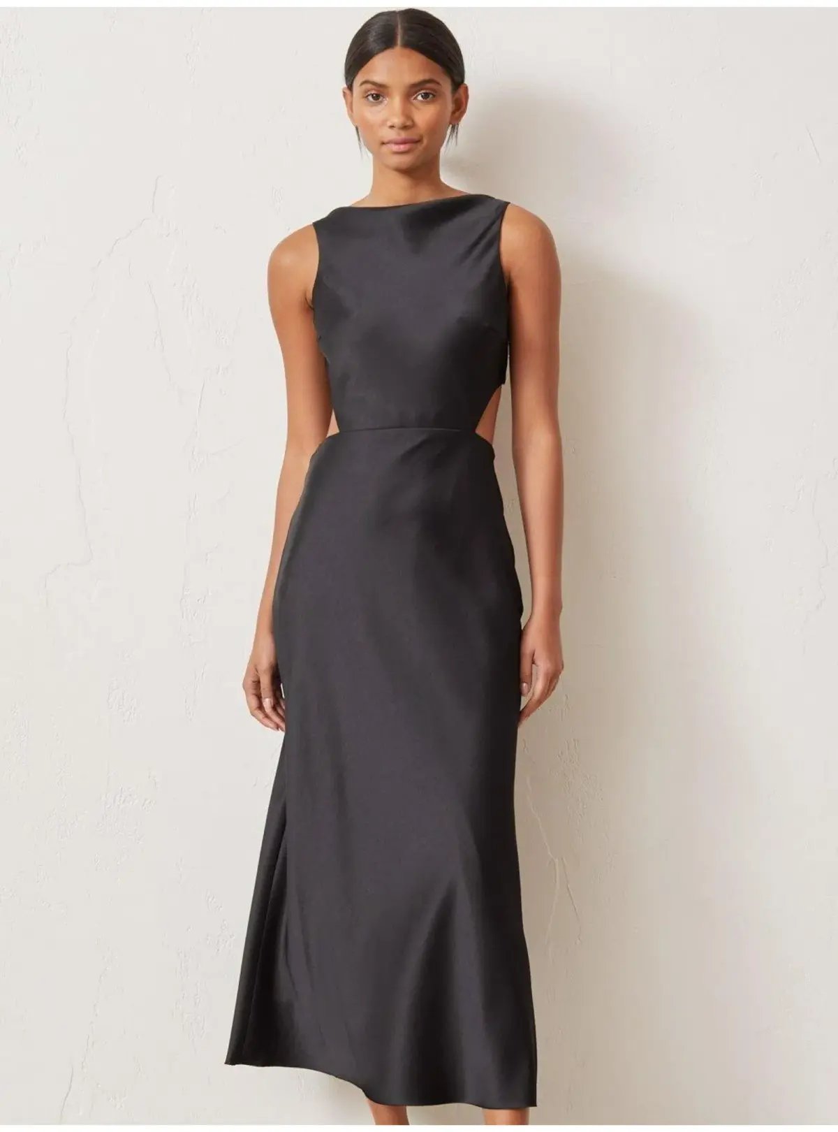 Bec & Bridge Seraphine Cut Out Midi Dress Black Size AU 6 photo 2