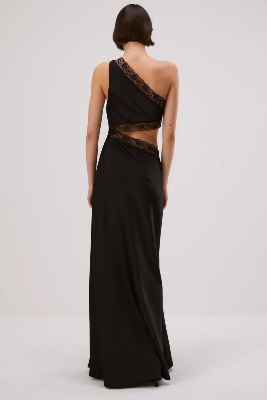 Misha Collection Jillian Satin Maxi Dress photo 3