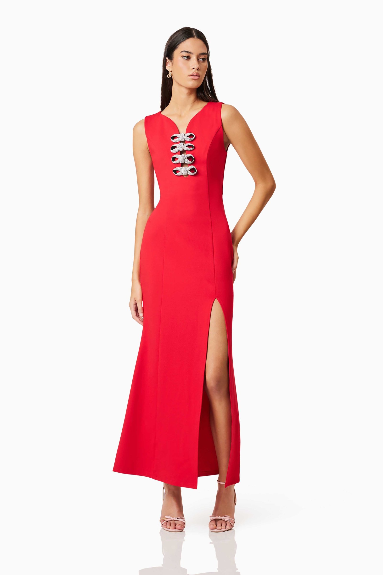ELLIATT CHERIE MAXI DRESS - RED photo 2