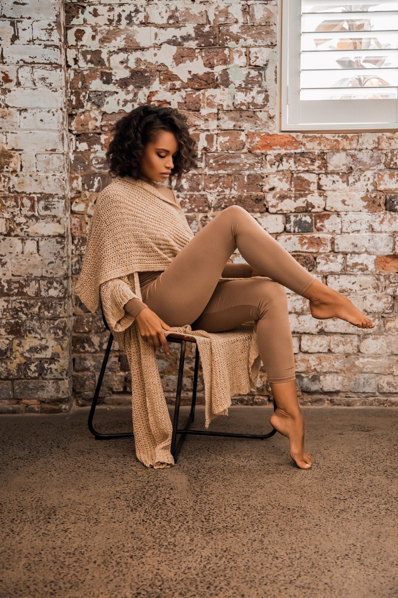 LUXE BASIC LEGGINGS LATTE photo 2