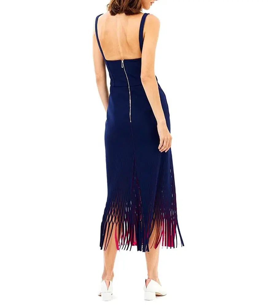 Dion Lee Bustier Perf Midi Dress Navy Size 6 photo 3