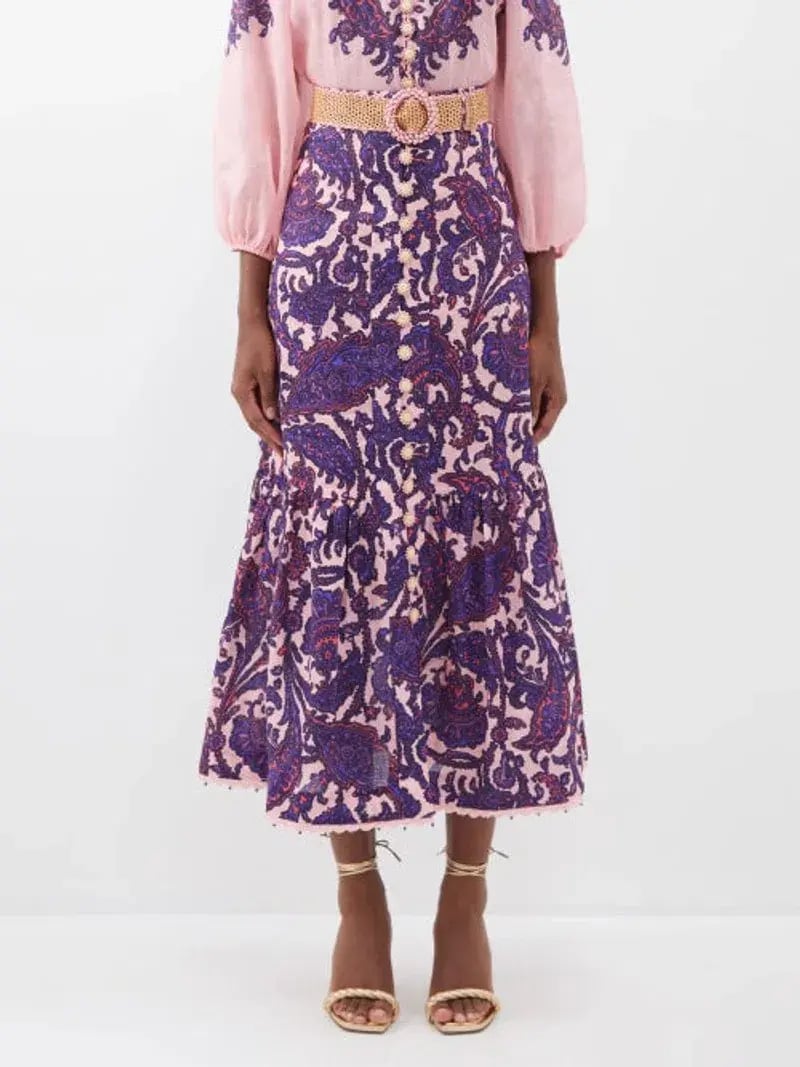 ZIMMERMANN Tiggy Billow Blouse & the Tiggy Frill Hem Midi Skirt (4/AU16) photo 8