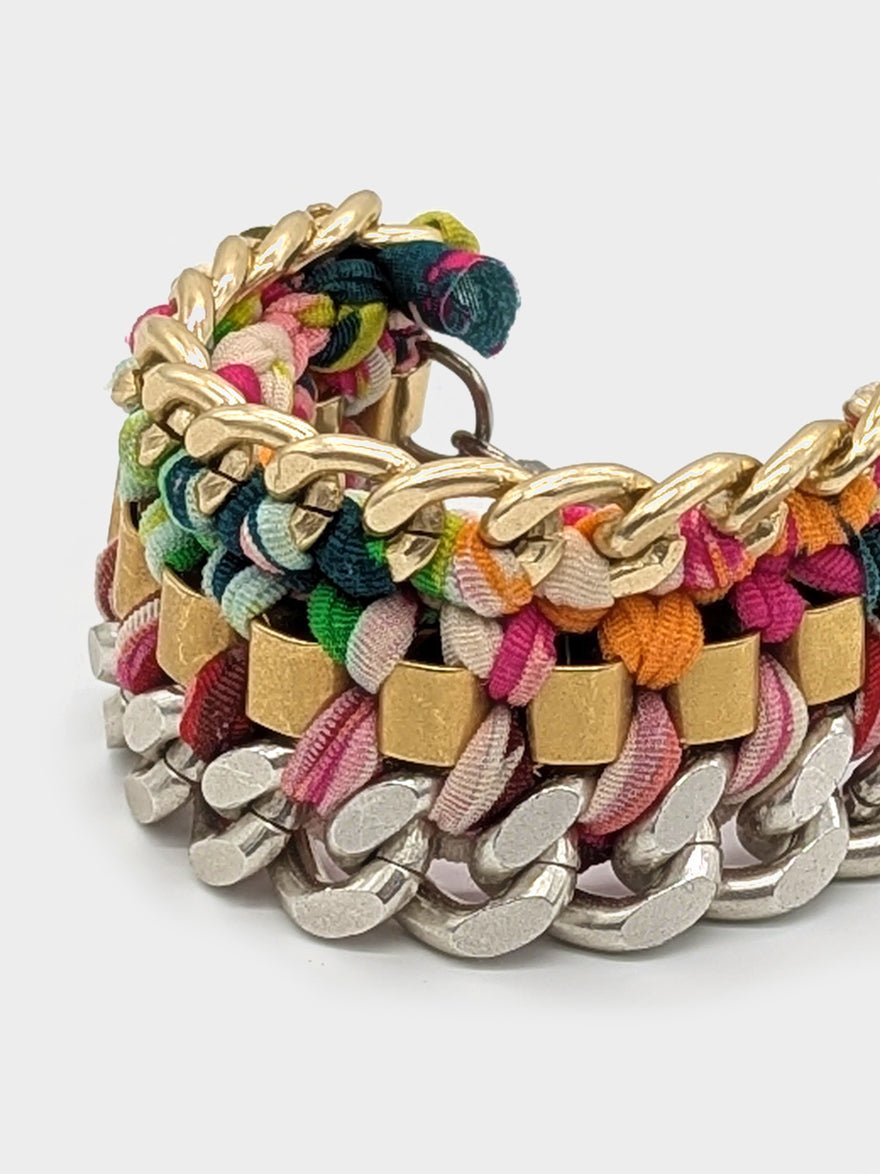 Missoni Fabric Woven Link Bracelet photo 4