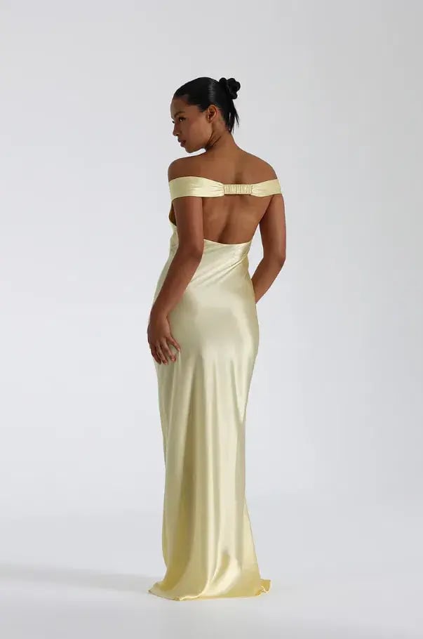 Natalie Rolt Bridget Dress in Lemon Yellow Size 6 photo 2