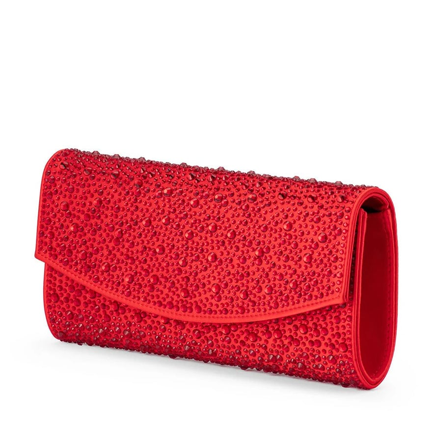 Olga Berg Emma Crystal Clutch - Red photo 3