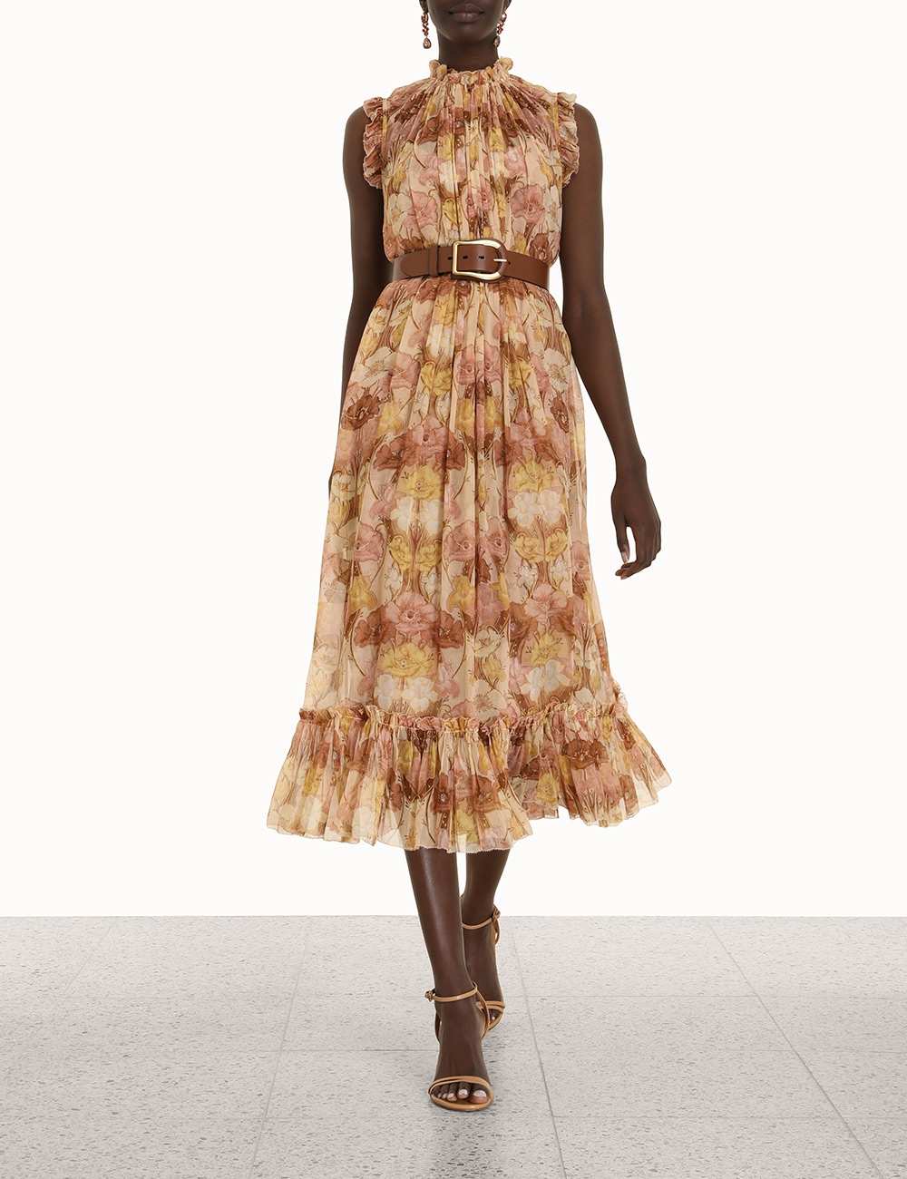 ZIMMERMANN TEMPO FLUTTER MIDI DRESS photo 7