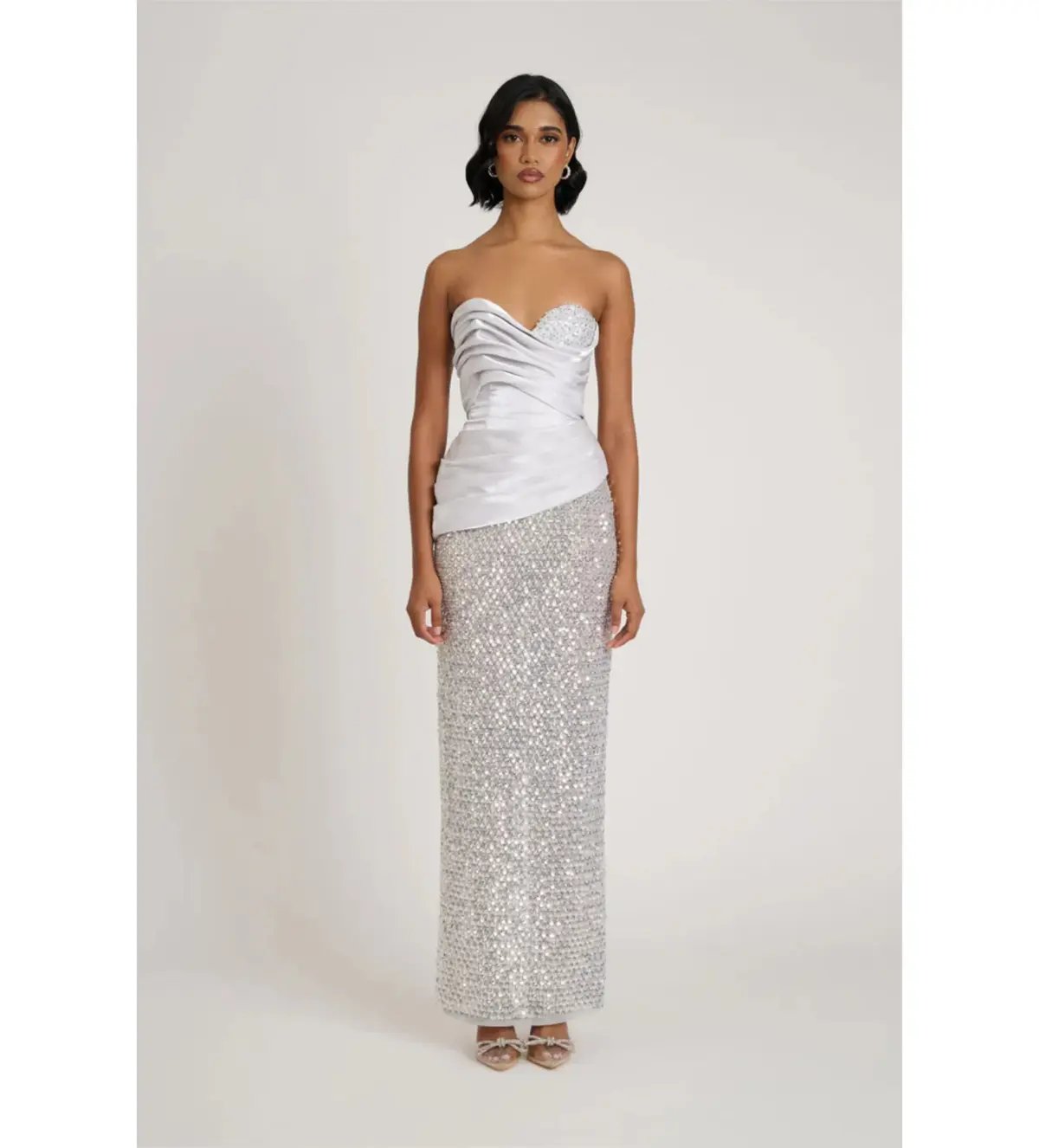 Eliya The Label Gia Maxi Gown Silver Size XS / AU 6 photo 2