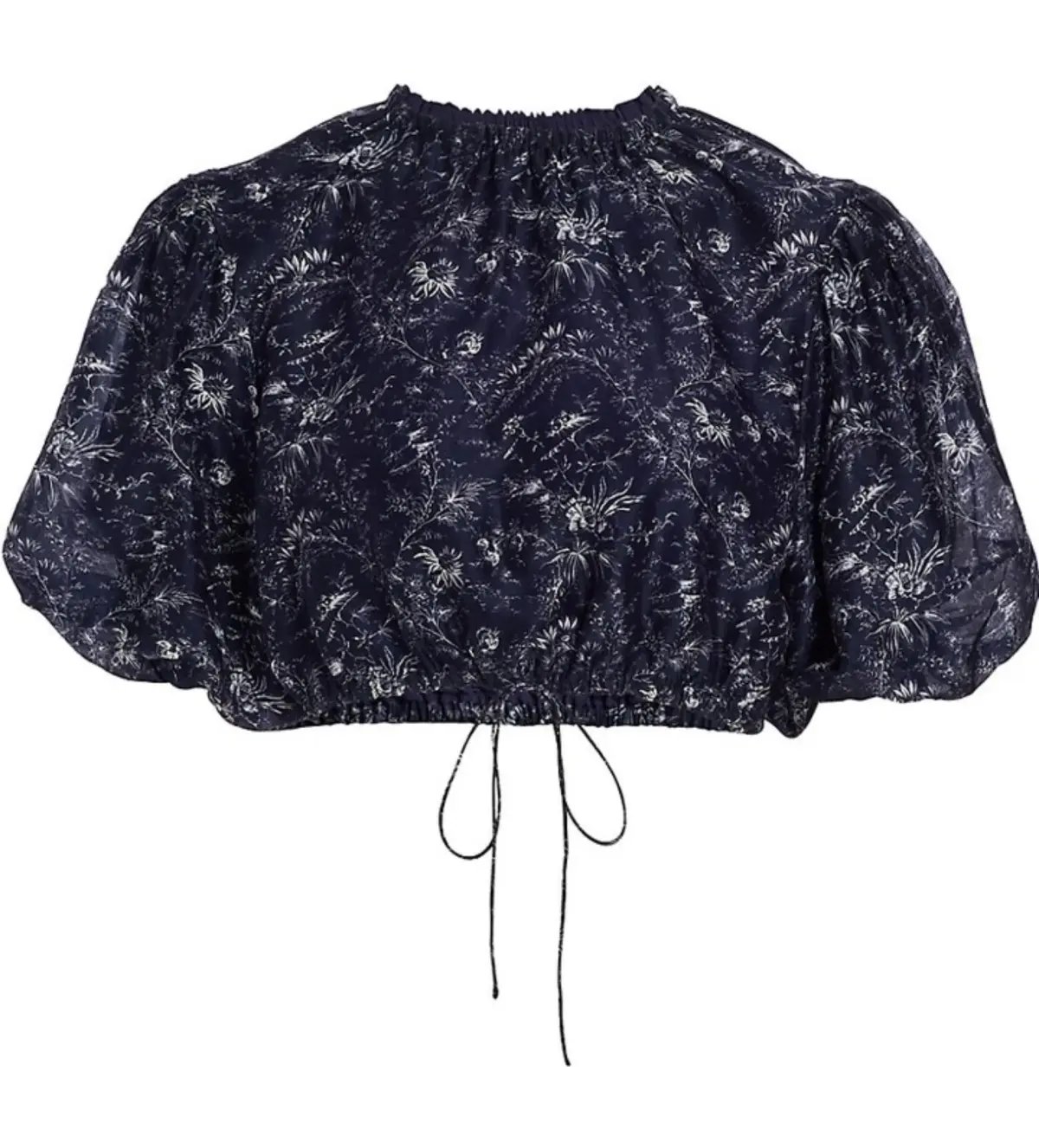 Sir The Label Caprice Puff-Sleeve Cropped Top and Maxi Skirt Set Navy Floral Size 0/AU 6 photo 6