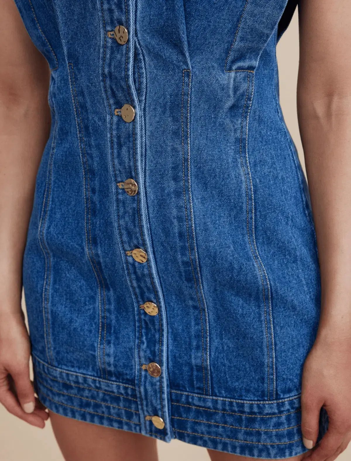 Acler - Taren Denim Mini Dress photo 2