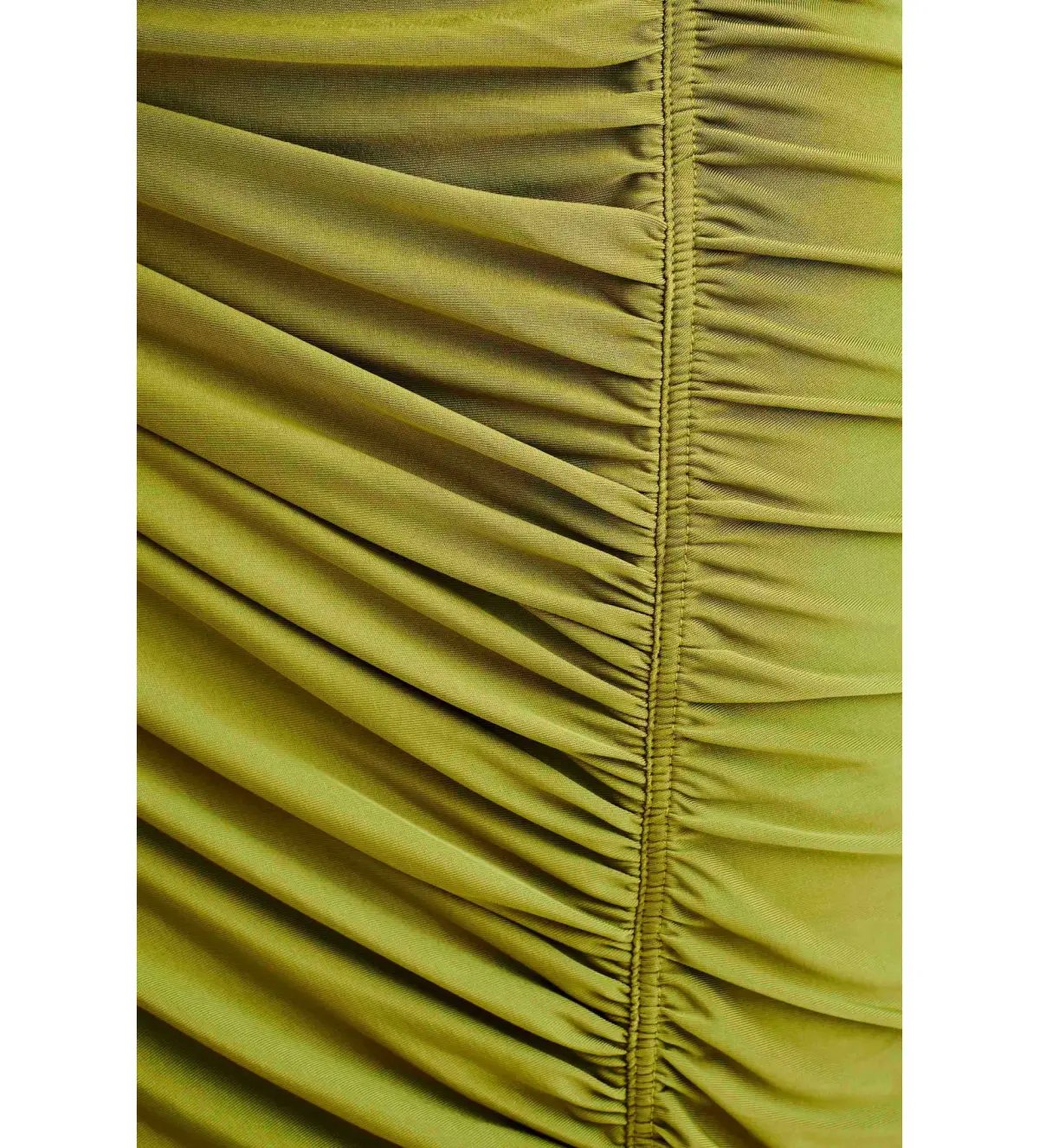 Meshki Capri Gathered Slinky Maxi Dress Vintage Olive Size 6/XS photo 6