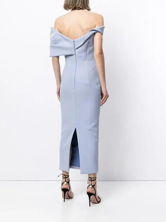 Rachel Gilbert Matteo Dress In Powder Blue Size AU 12 photo 2