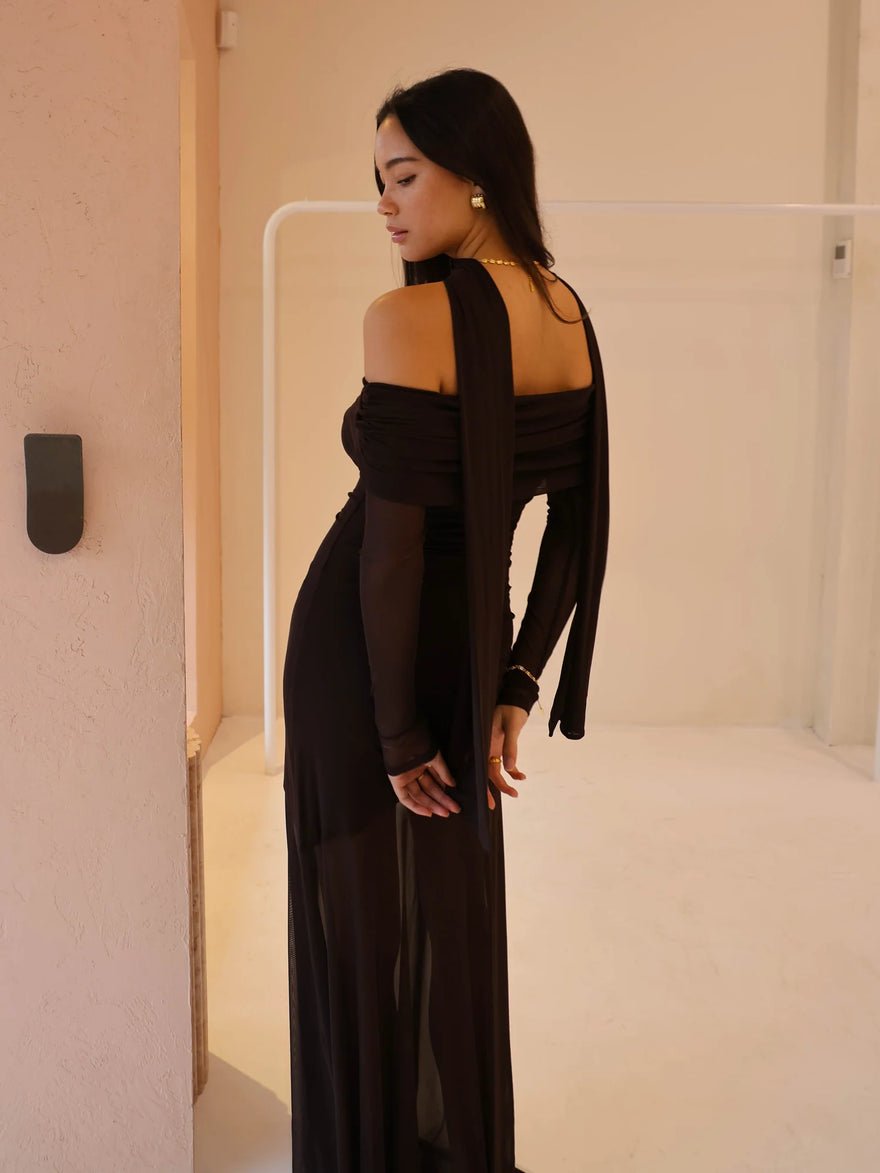 By Nicola Belle Maxi Dress - Chocolate photo 2