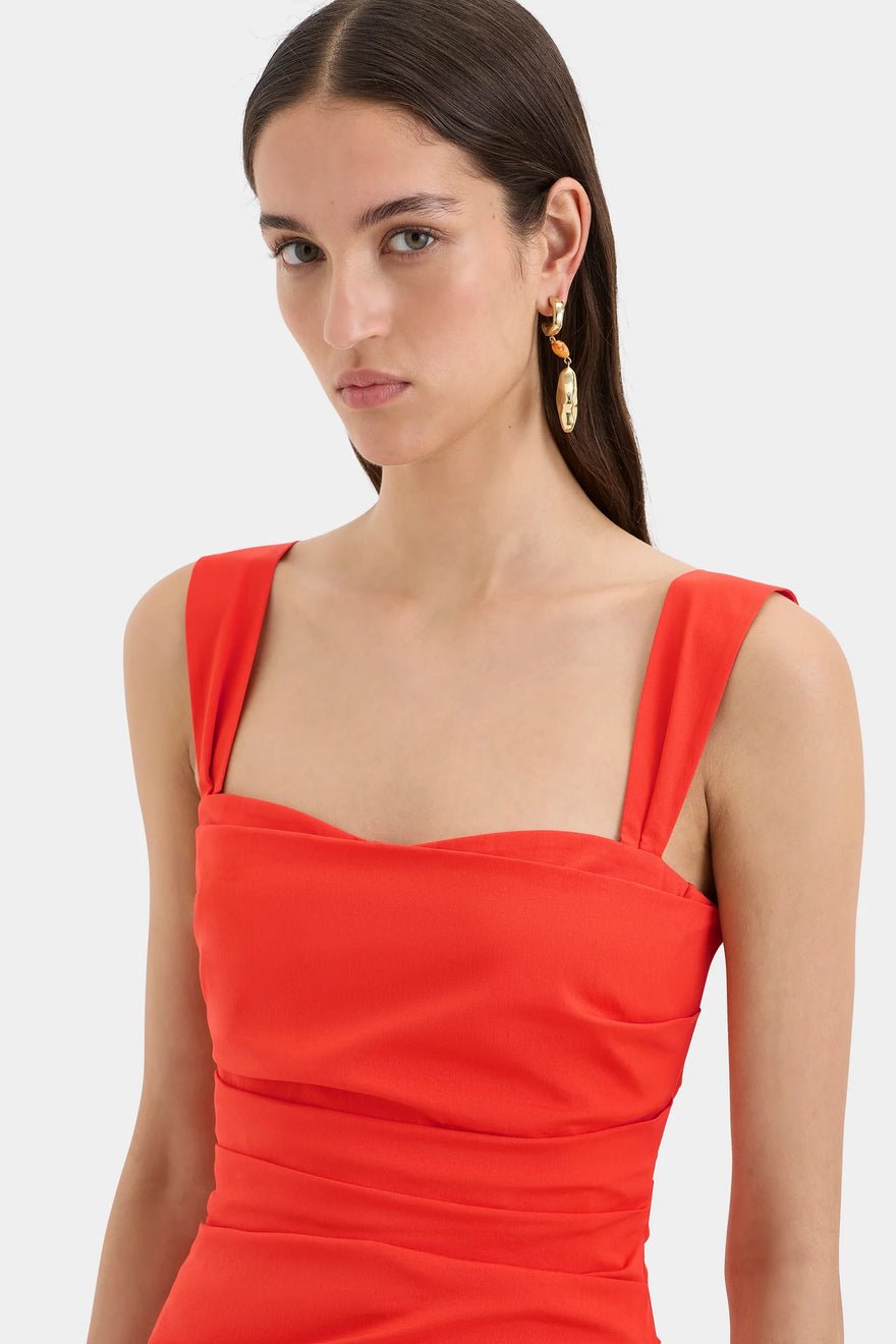 Sir The Label Dahlia Balconette Gown - Tangerine photo 3