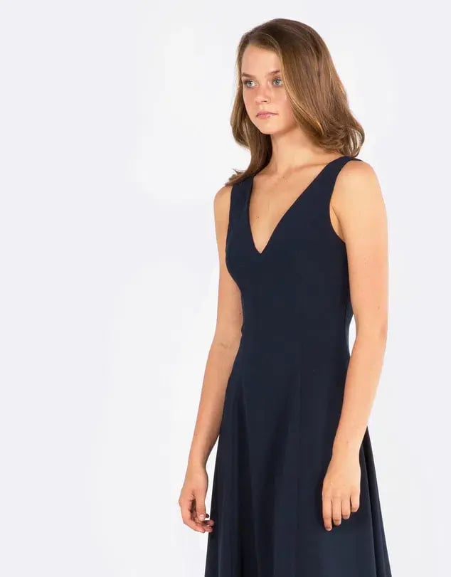 Amelius Magnet Midi Dress Navy Size 10 photo 4