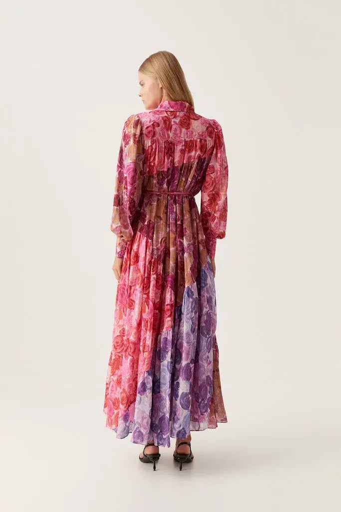 Aje Collisions Smock Maxi Dress Floral Size AU 6 photo 2