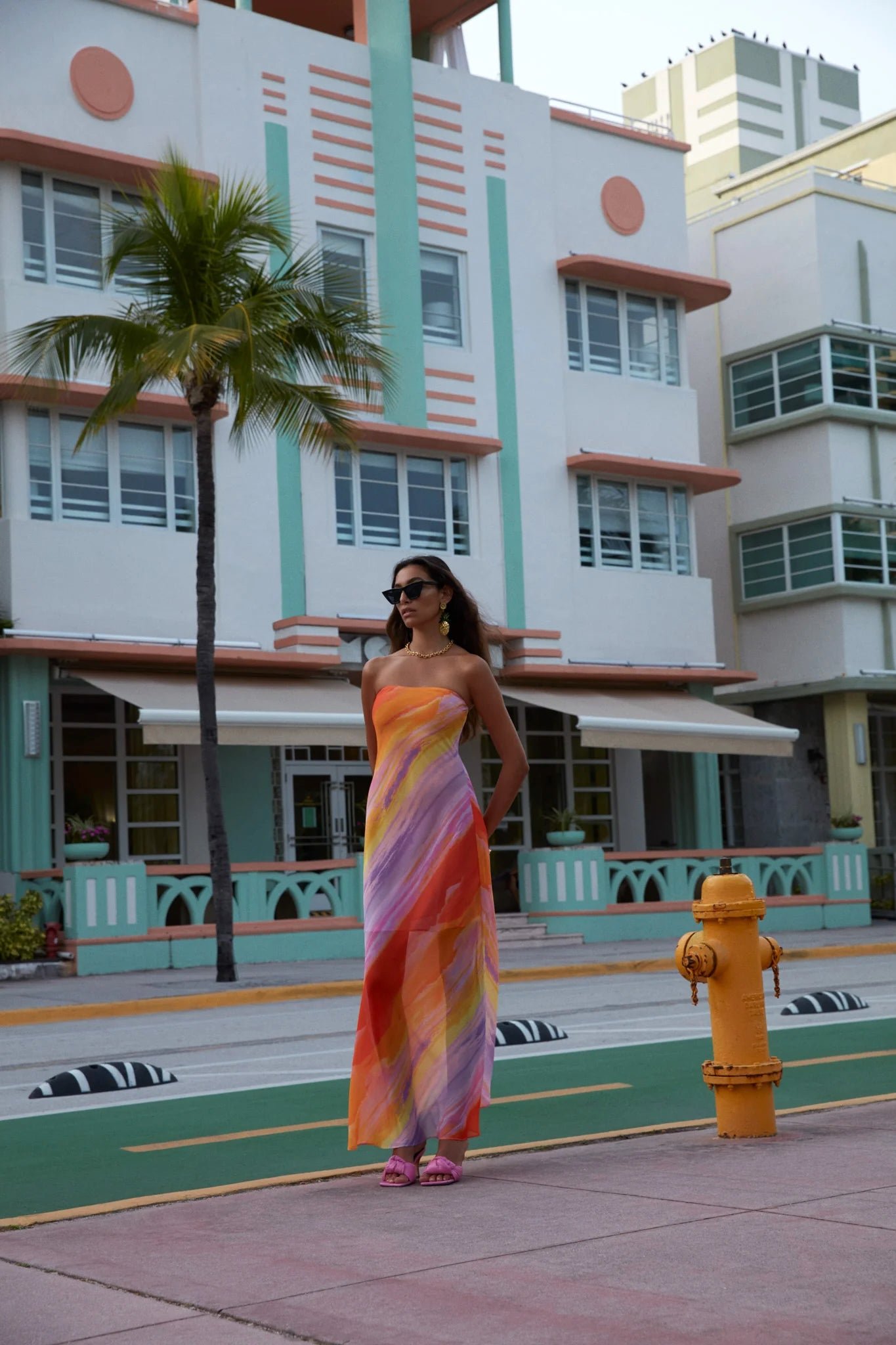 FOR LOVE & LEMONS VISTA MAXI DRESS - MULTI photo 8