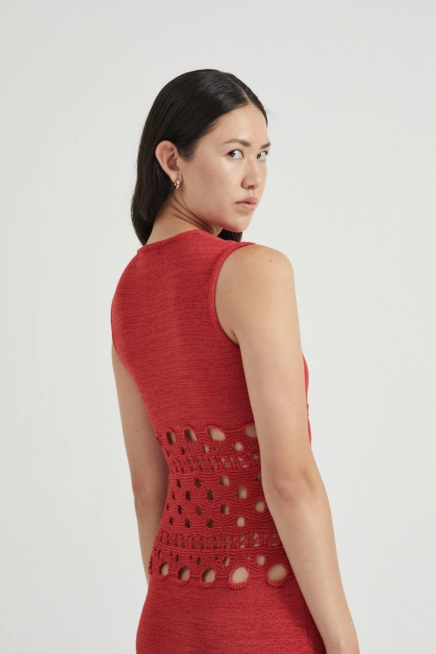 THIRD FORM BREAK AWAY KNIT TANK DRESS - SCARLETT photo 4
