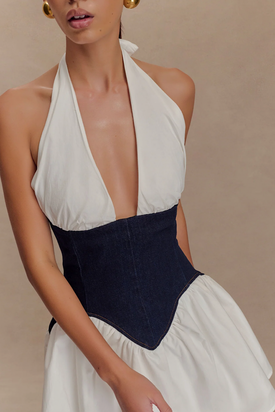 Meshki Merlyn Denim Mini Dress photo 3