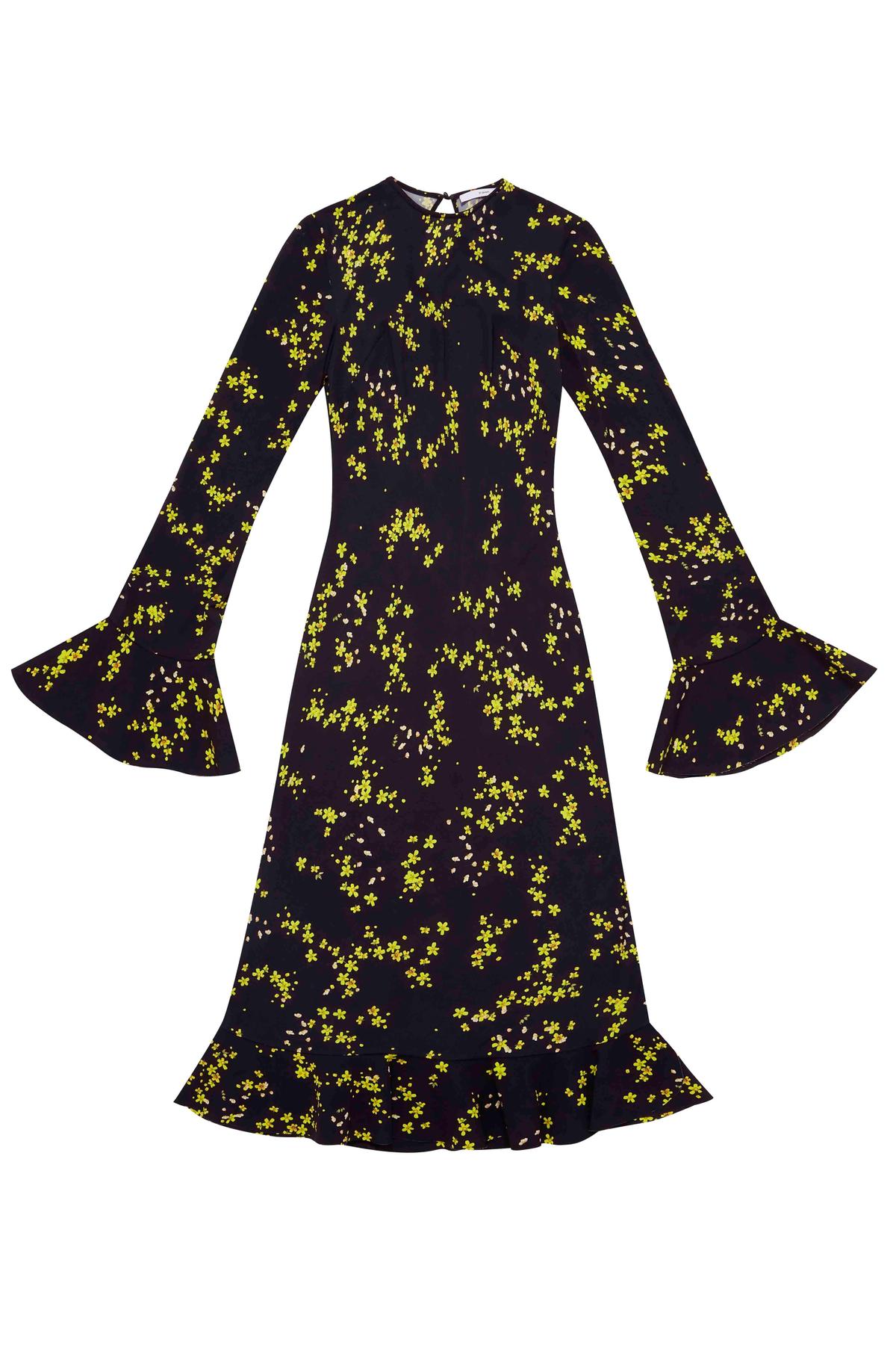 By Johnny Black Daisy Frill Sleeve Slip Dress Size 10 photo 3