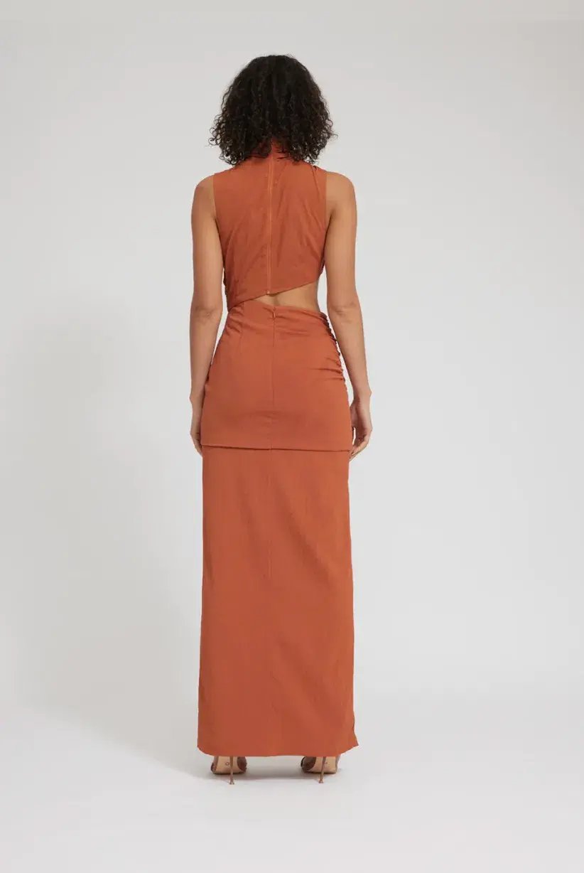 Tojha Gianna Dress Nude Orange Size 6 photo 4
