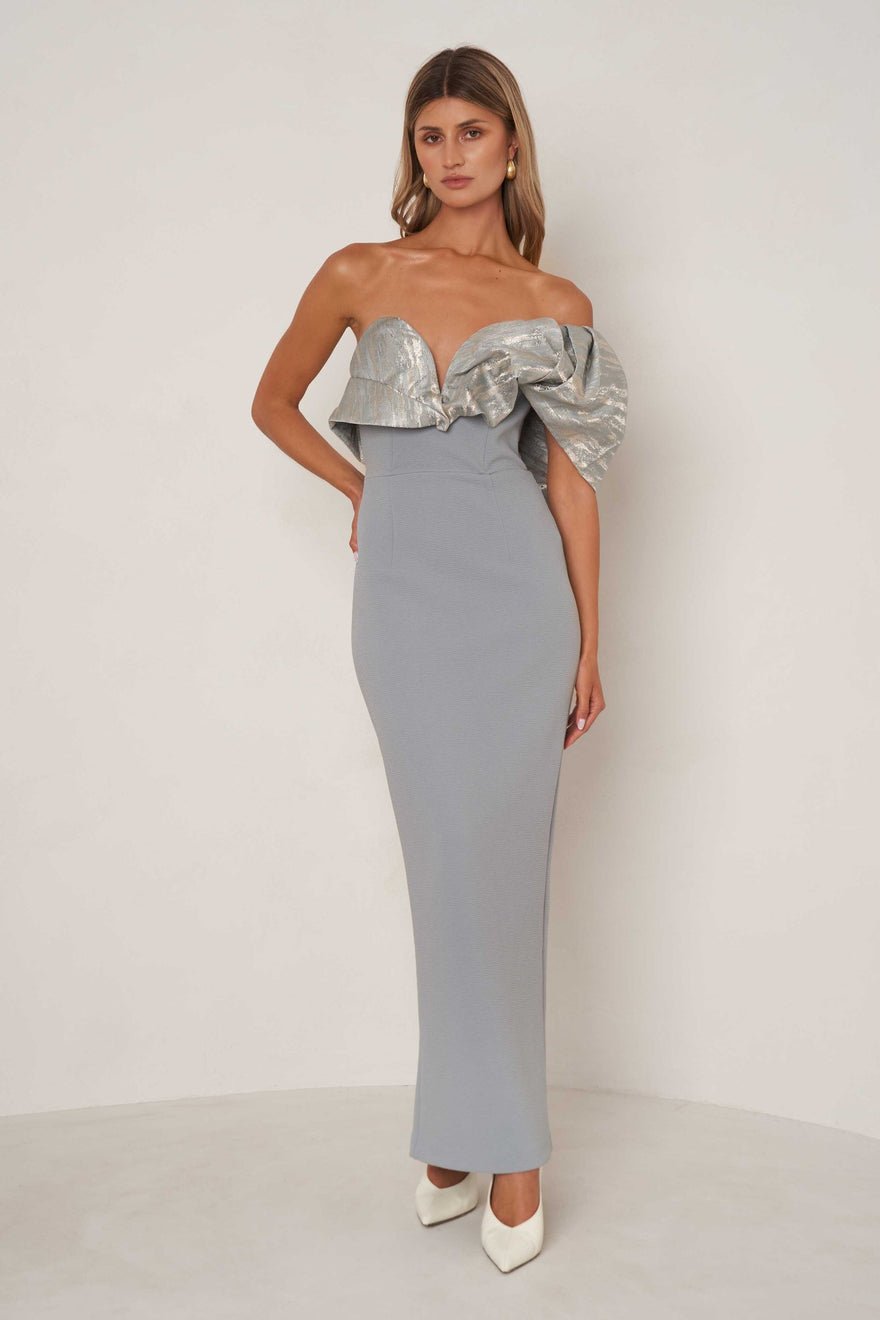 Elle Zeitoune Naomi Dress - Slate Blue photo 2