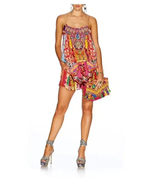 Camilla Childs Play Silk Playsuit Multi Size 8 photo 3