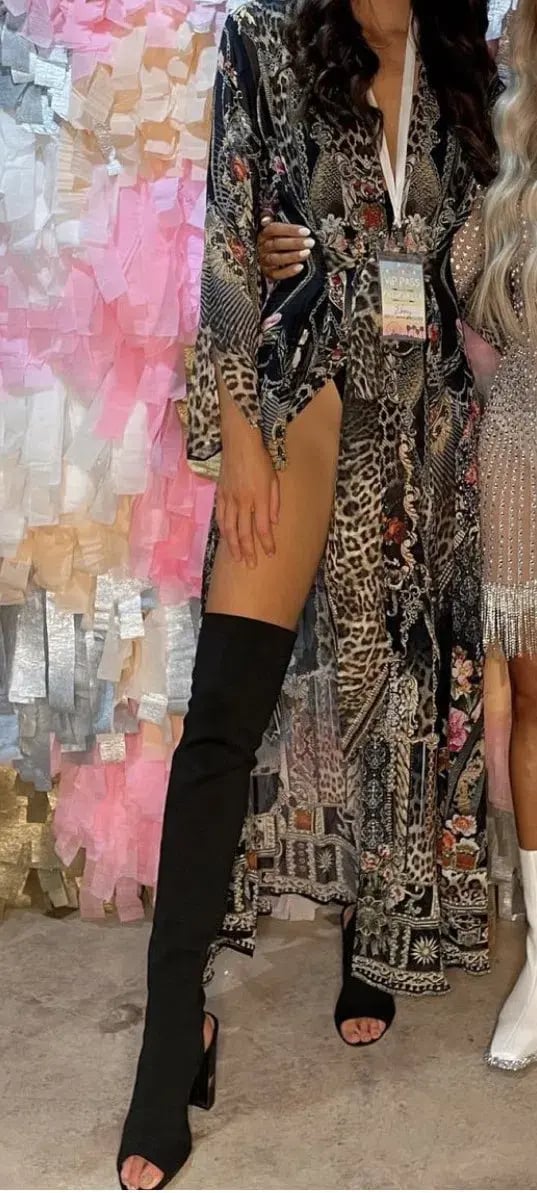 Camilla Kaftan Dress Animal Print Size 8 photo 2