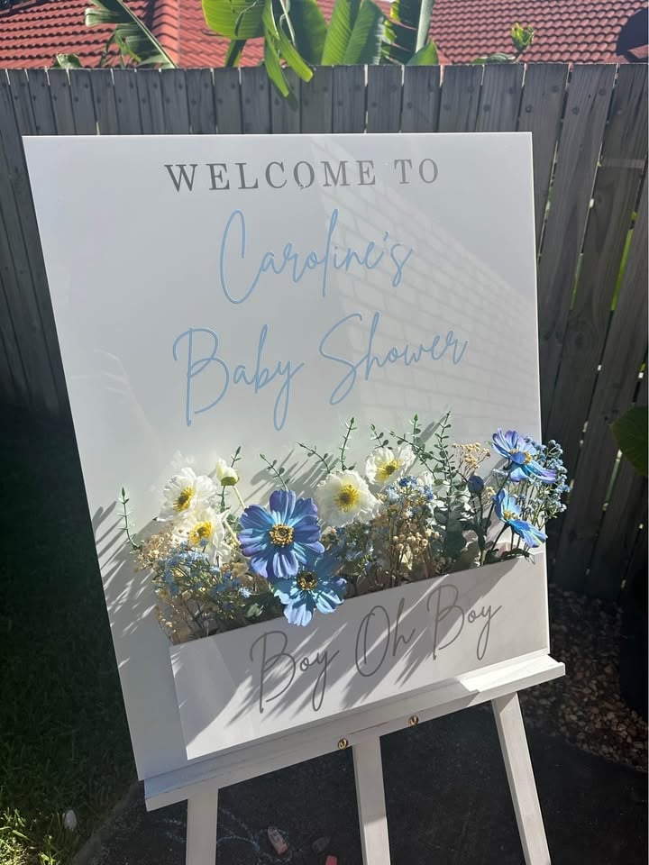 Baby shower sign hire photo 5