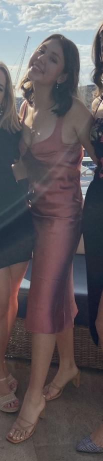 DION LEE Layered Silk Satin Dress In Pink photo 4