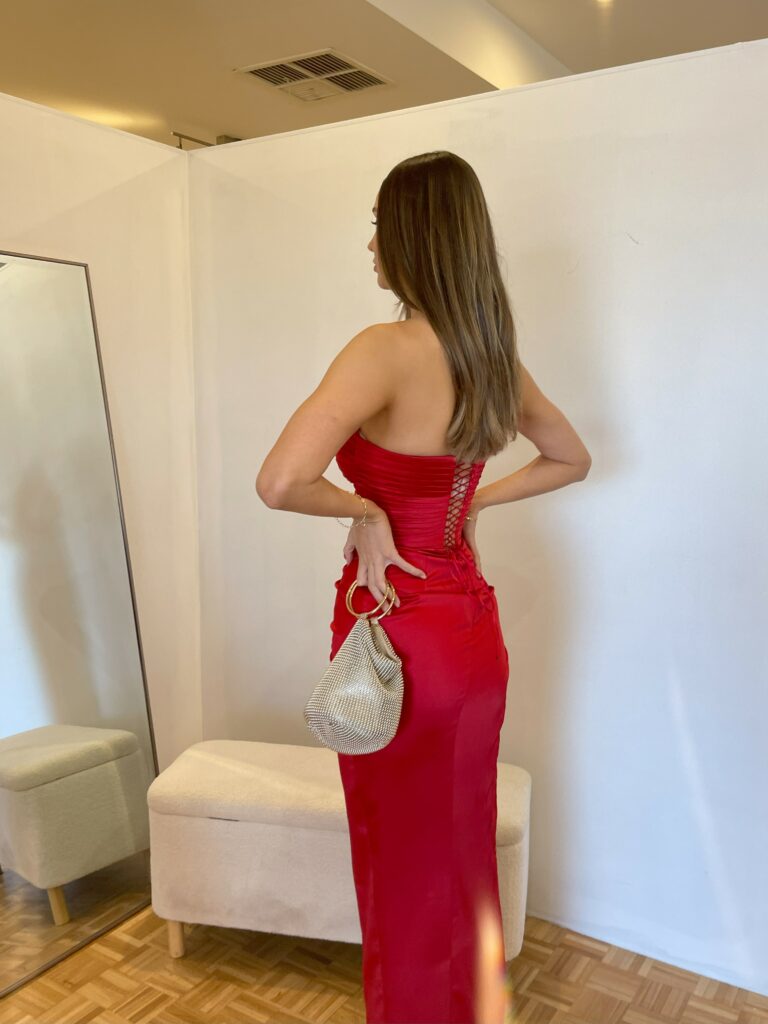 Lia Stublla Bella Gown Red photo 8