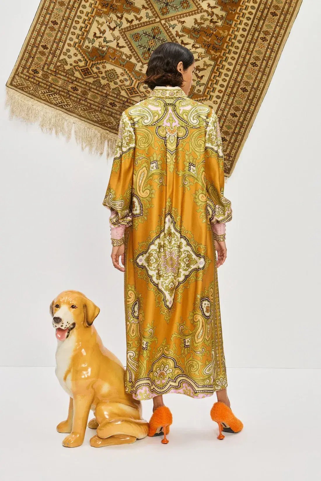 Alemais Clemenza Shirtdress Multi Print Size 16 photo 2