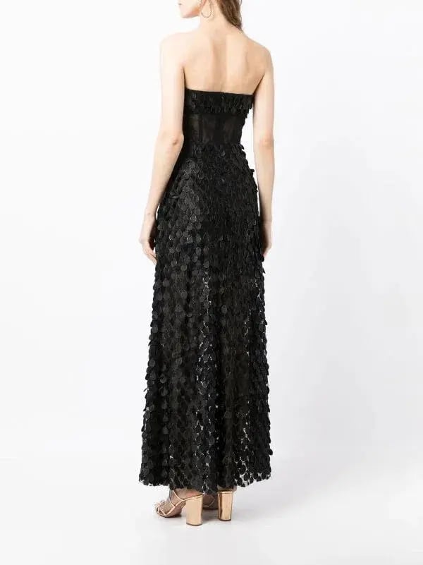 Manning Cartell Supreme Extreme Strapless Gown Black Size 12 photo 5