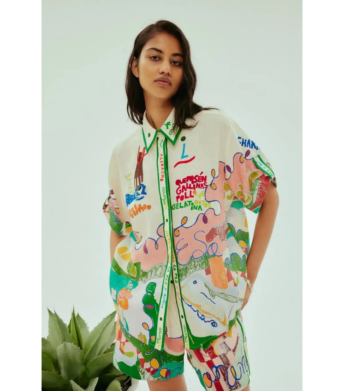 Alemais Nadia Shirt and Short Set Print Size AU 6 photo 2