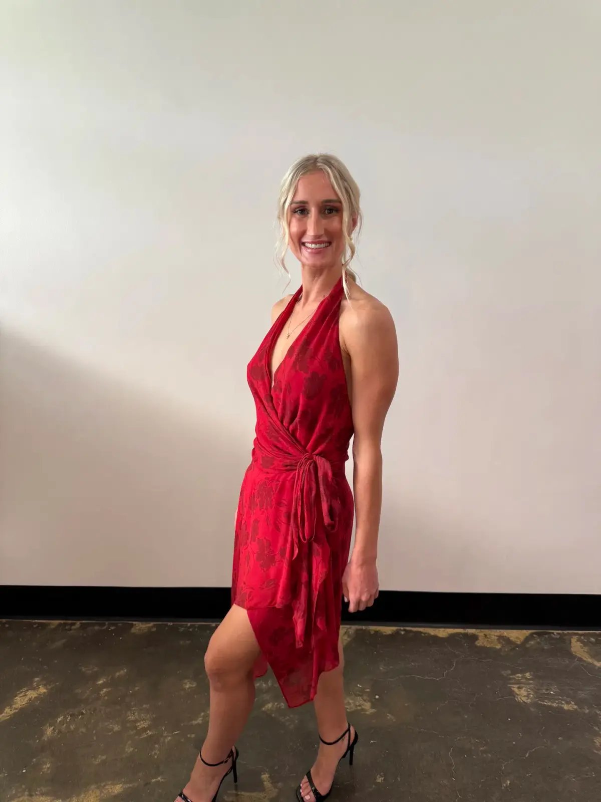 Bec and Bridge Ruby Wrap Midi Dress in Cherry Floral Size AU6 photo 5