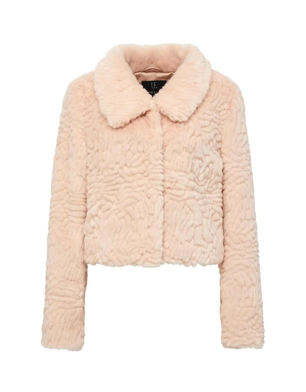 Unreal Fur Lily Jacket Peach Size 8 photo 3