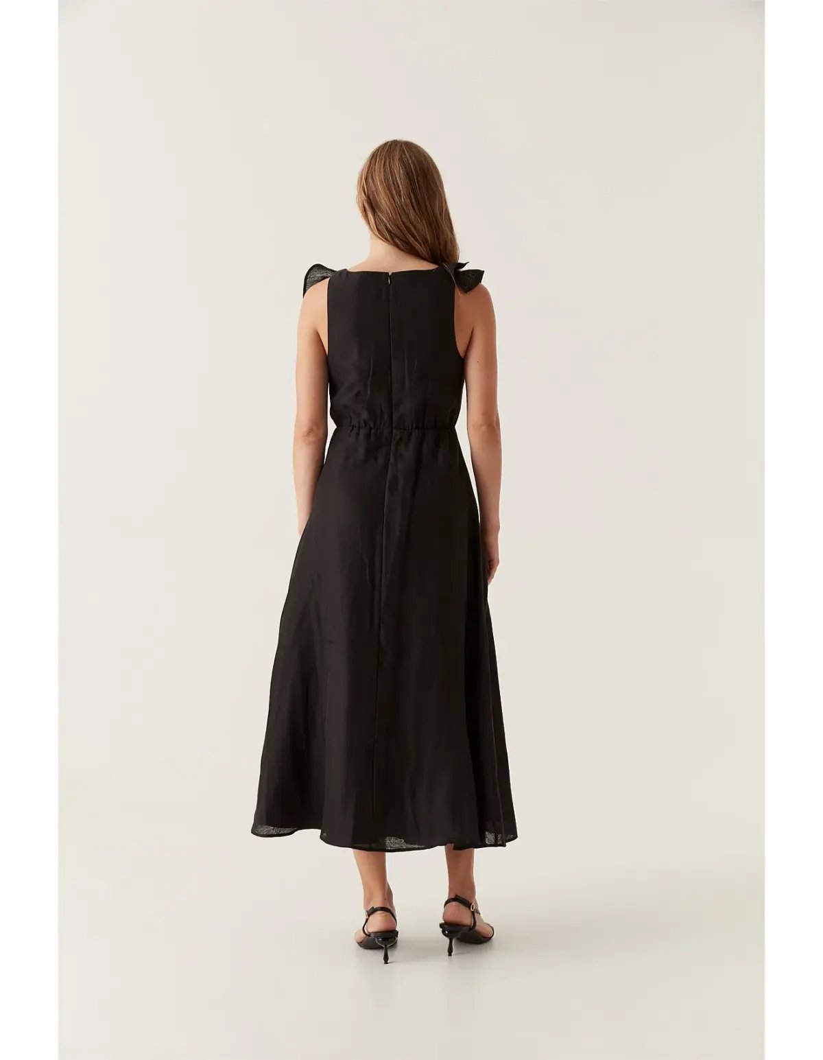 Aje Genesis Midi Dress Black Size AU 8 photo 4