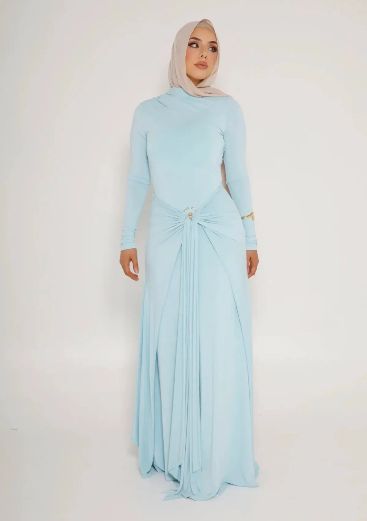 Alaía Muse Yasmin Maxi Dress Blue Size S / AU 8 photo 3
