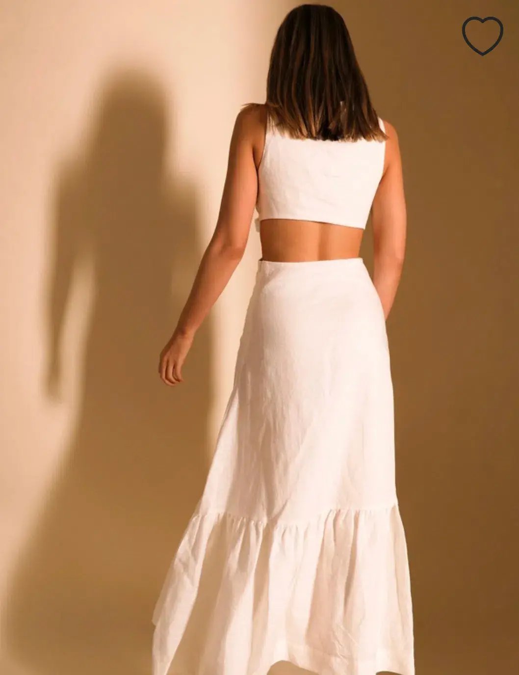 Lover Montana tie maxi dress White Size AU 8 photo 3