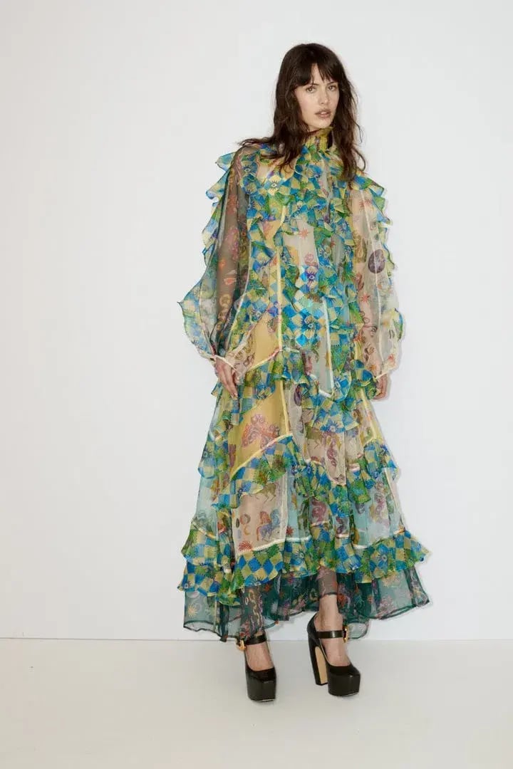 Alemais Guardian Ruffled Silk Organza Gown Size 10 Au photo 6