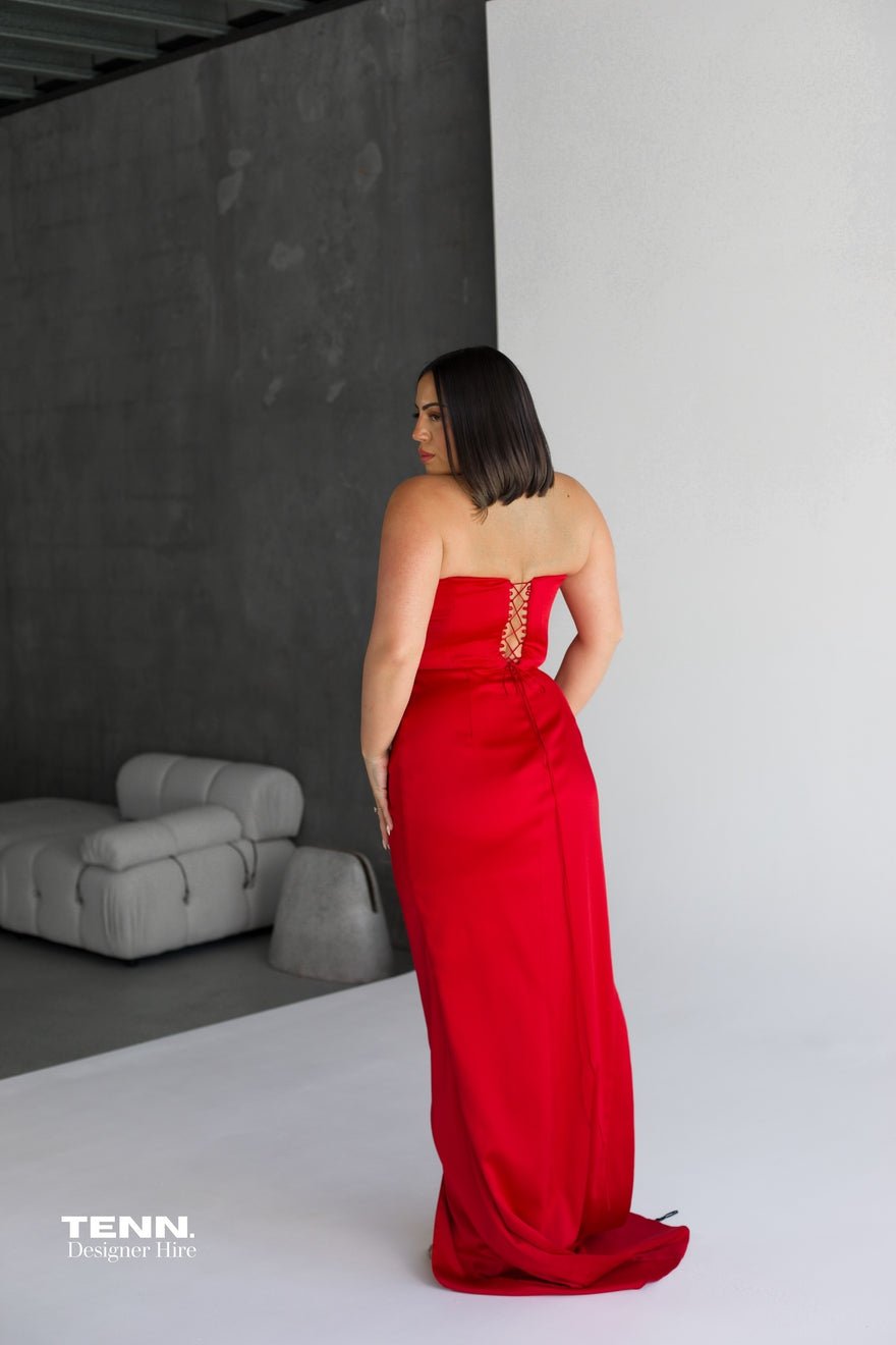 Lia Stublla Amelie Gown - Red photo 2