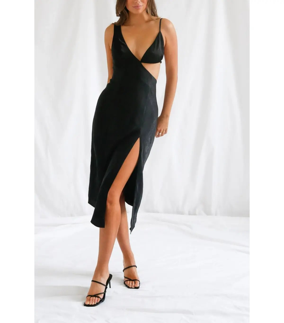 San Sloane Orisis Dress in Black Size AU 8 photo 2