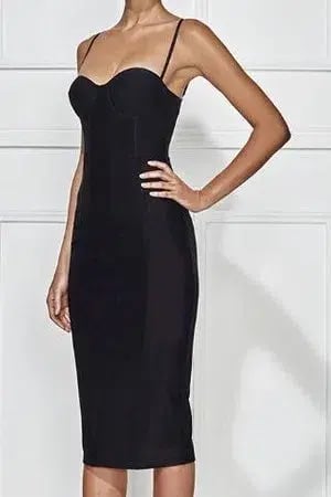 MISHA Adreanna Dress in Black Size S/Au 8 photo 2