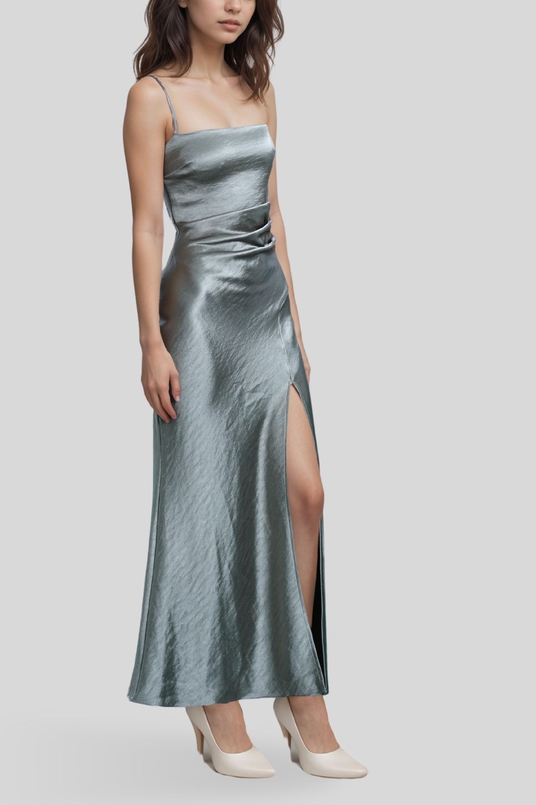 Nadia Maxi Dress - Dark Olive photo 2