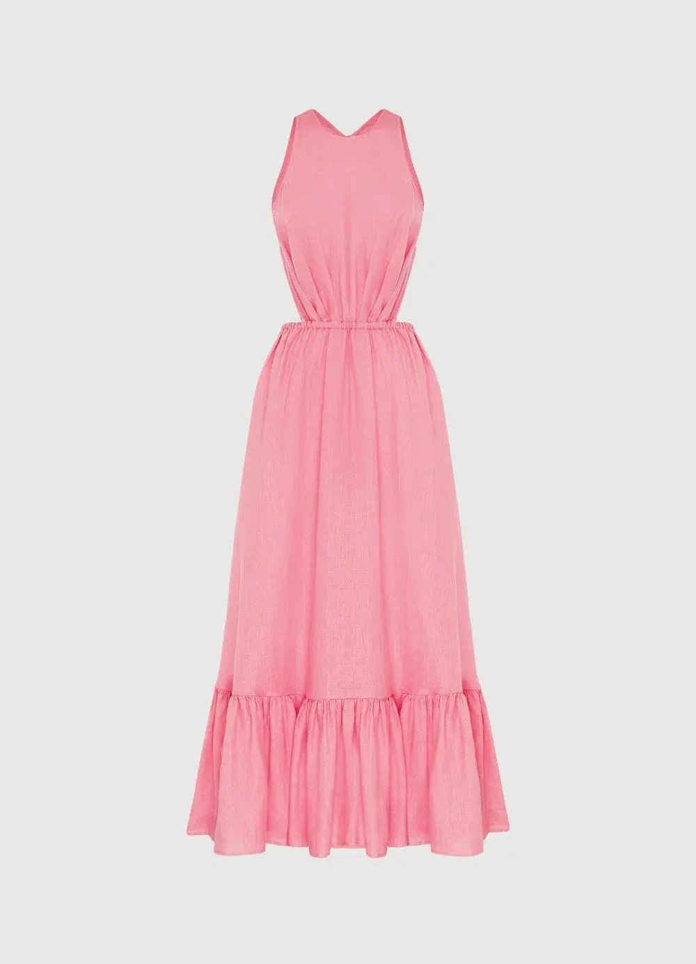 Leo Lin Flamingo Cut Out Dress Pink Size 10 photo 2