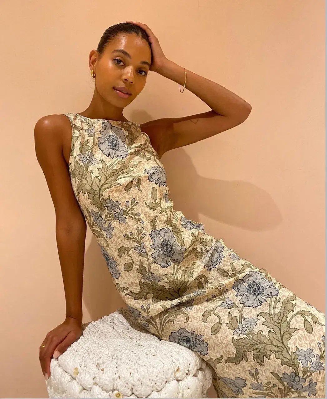 Sir the Label Maev Slip Dress Print Size 10 photo 4
