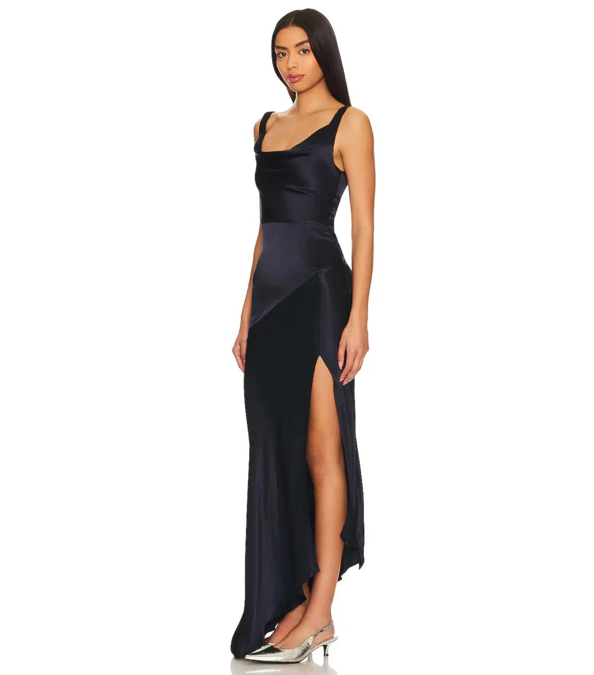 Bec & Bridge Moon Dance Cowl Dress Navy Blue Size AU 8 photo 2
