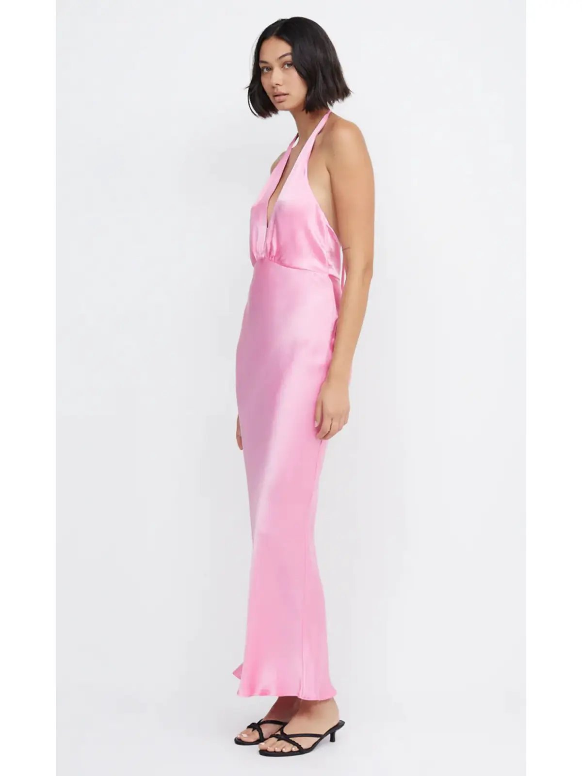 Bec & Bridge Candy Indi Halter Maxi Dress in Pink Size AU 8 photo 2