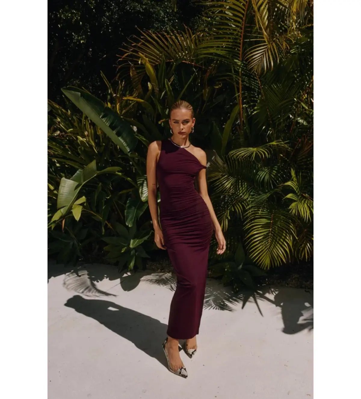 Runaway The Label Karmina Midi Dress Merlot Size AU 8 photo 2